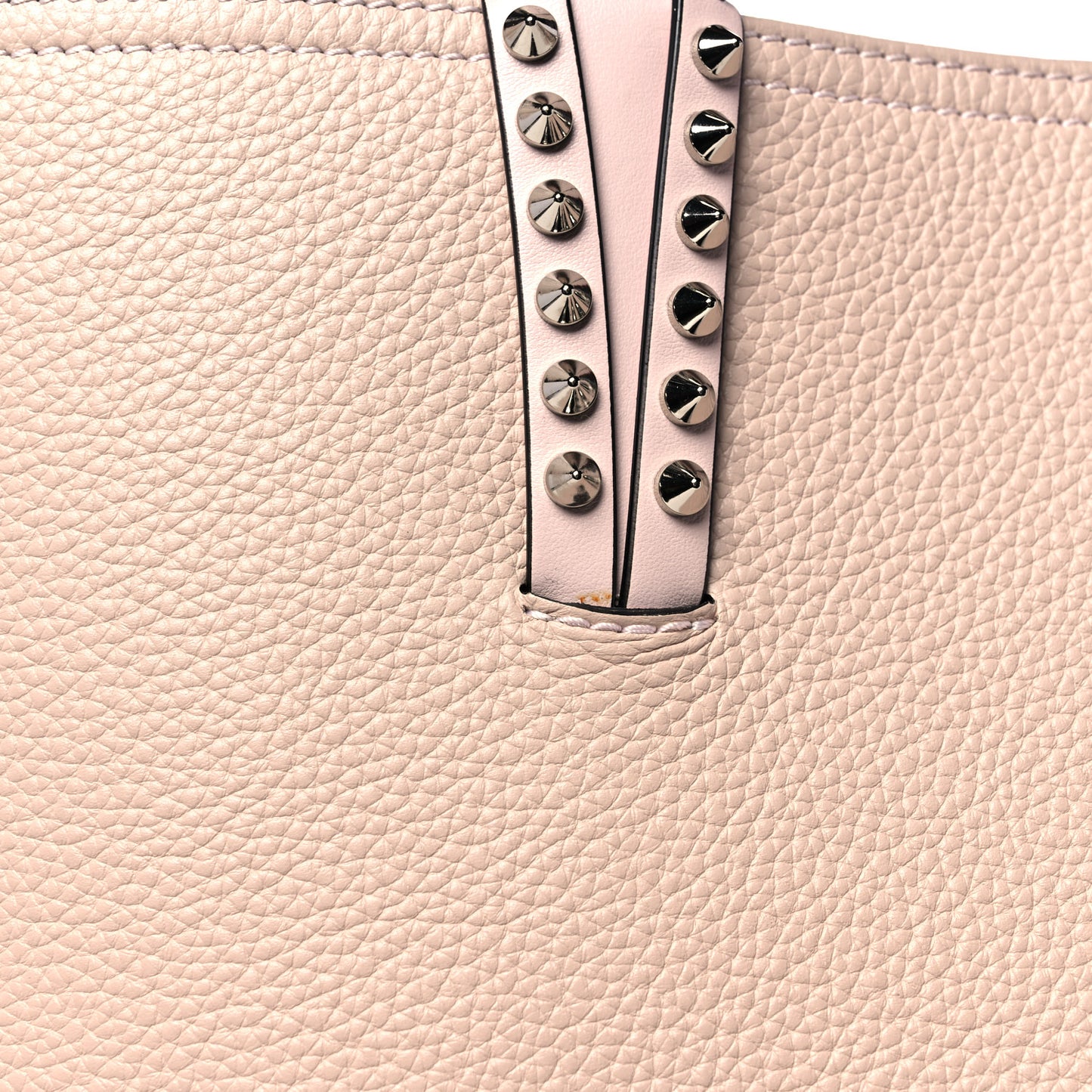 Calfskin Spikes East West Cabata Tote Ballerina