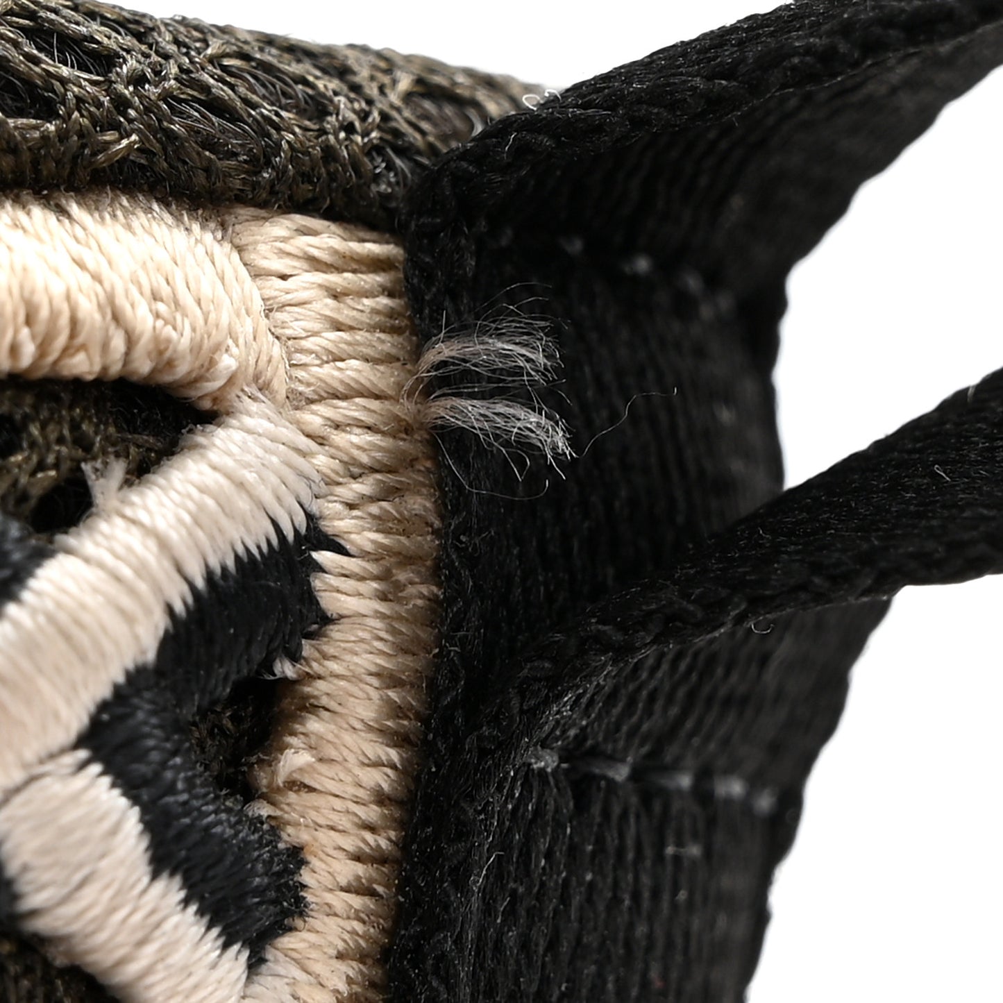 Suede Calfskin Embroidered CC Sneakers 36 Beige Black