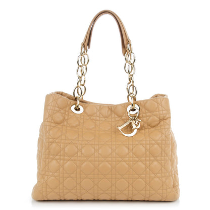 Christian Dior Lambskin Cannage Large Dior Soft Shopping Tote Beige 1 of 7