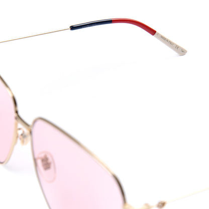 Gucci Rectangular Frame Interlocking G Sunglasses GG0394S Pink 5 of 8