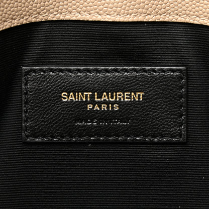Saint Laurent Grain De Poudre Uptown Pouch Dark Latte 6 of 7
