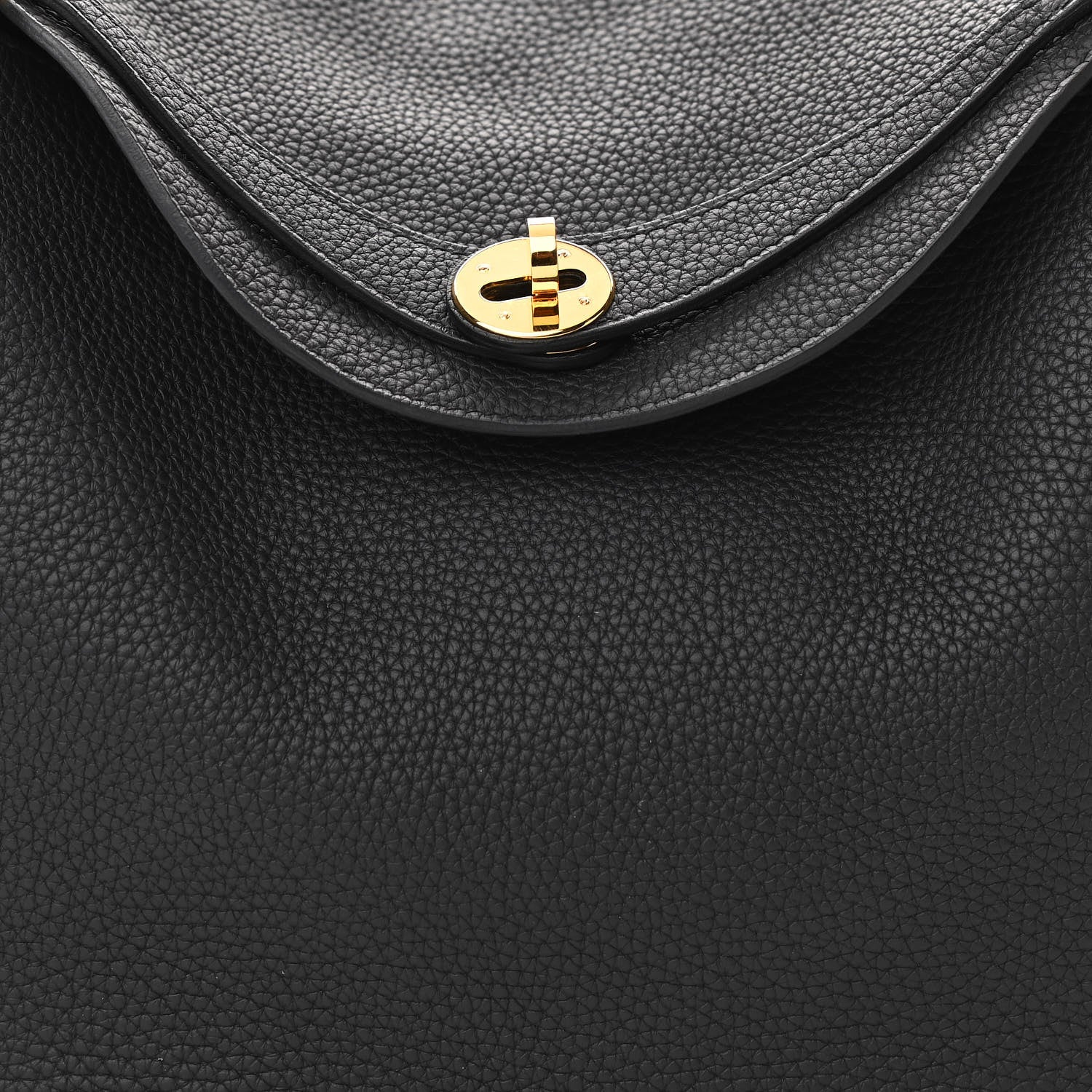 Hermes Taurillon Clemence Lindy 30 Black 8 of 11