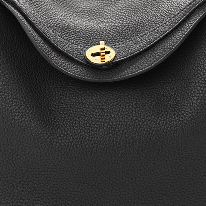 Hermes Taurillon Clemence Lindy 30 Black 8 of 11