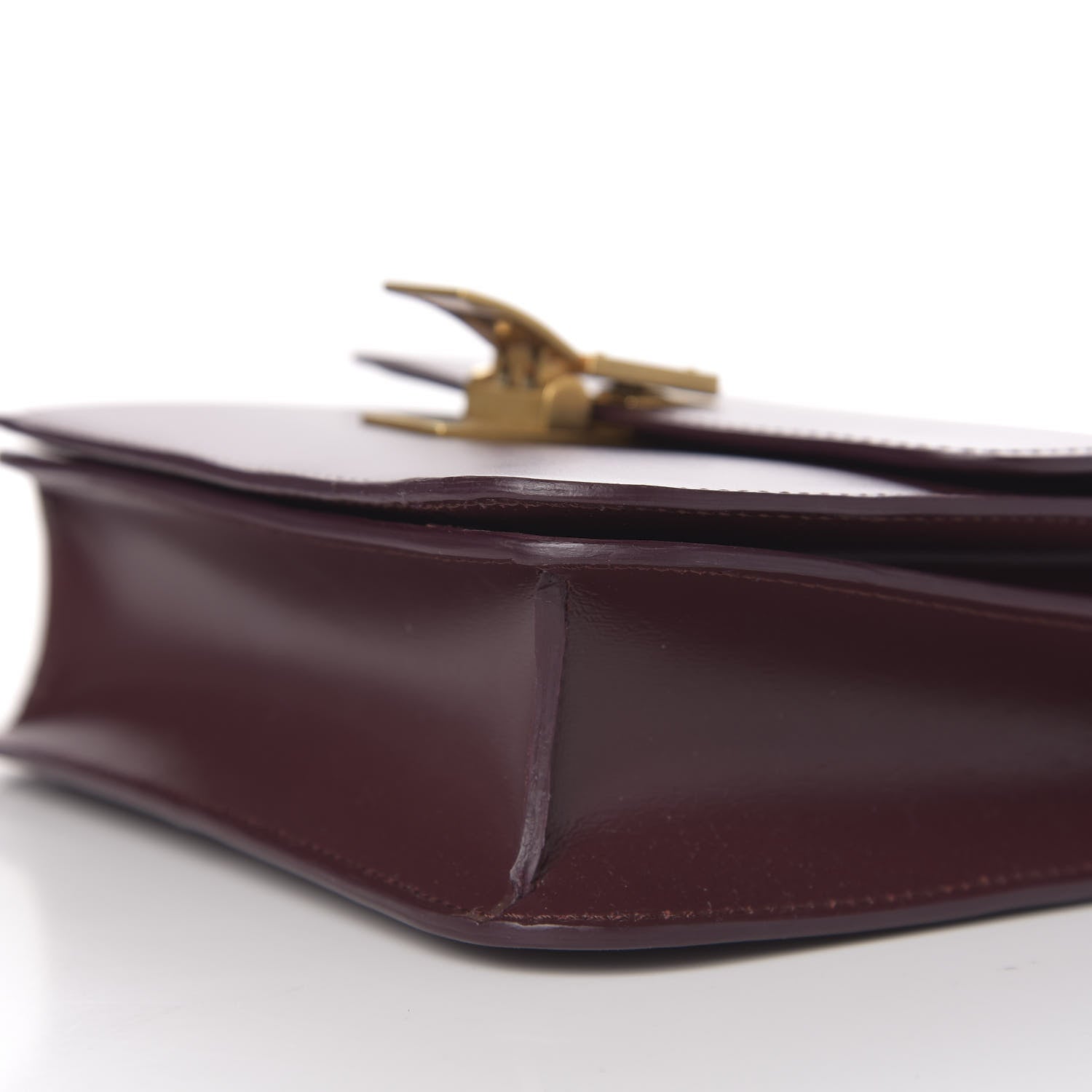 Celine Box Calfskin Teen Classic Box Flap Bag Burgundy 9 of 11