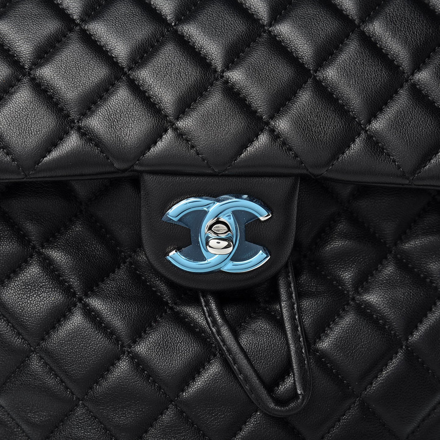 Lambskin Quilted Large Urban Spirit Backpack Black