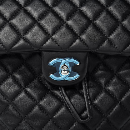 Chanel Lambskin Quilted Large Urban Spirit Backpack Black 8 of 10