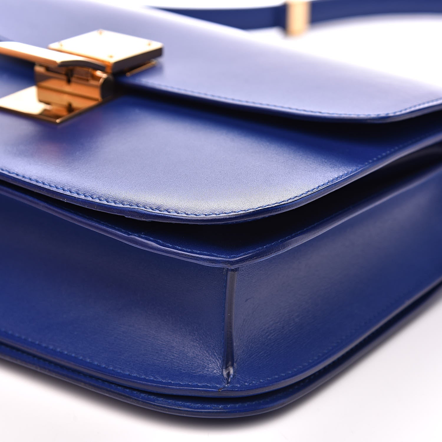 Celine Box Calfskin Medium Classic Box Flap Bag Indigo 9 of 11
