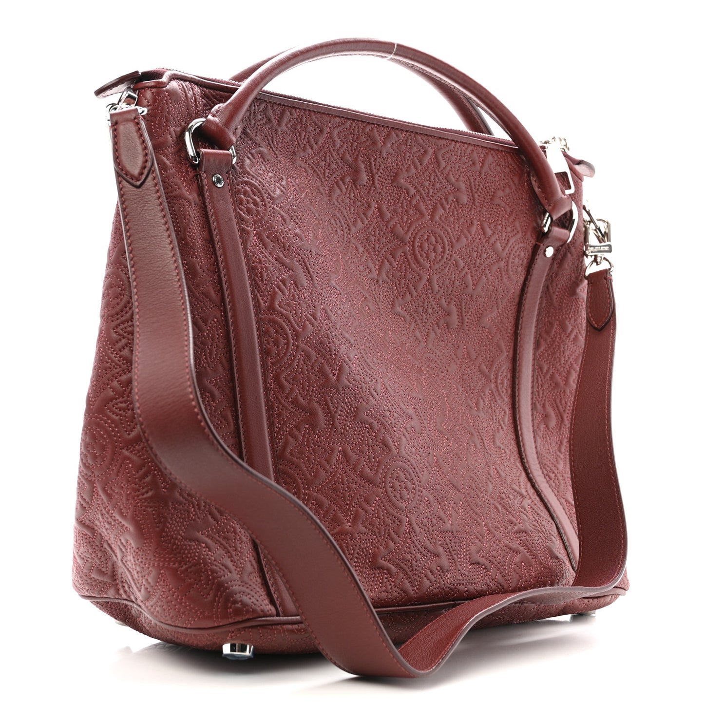Monogram Lambskin Antheia Ixia MM Fuchsia