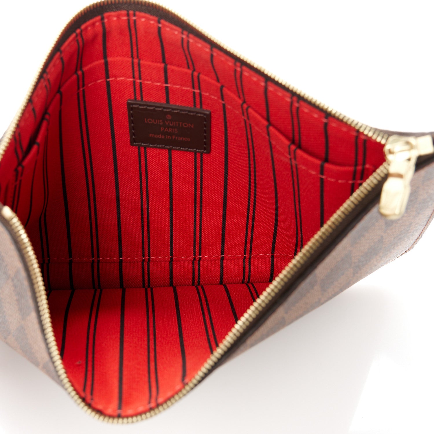 Louis Vuitton Damier Ebene Neverfull MM GM Pochette 5 of 8