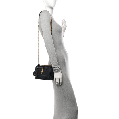 Saint Laurent Patent Small Monogram Sunset Black 2 of 13