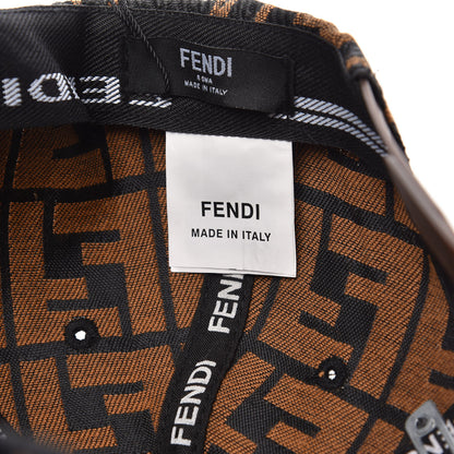 Fendi Canvas FF Baseball Hat Tobacco Black 5 of 8