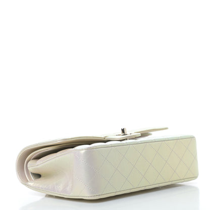 Chanel Iridescent Lambskin Quilted Medium Double Flap Ivory 4 of 11