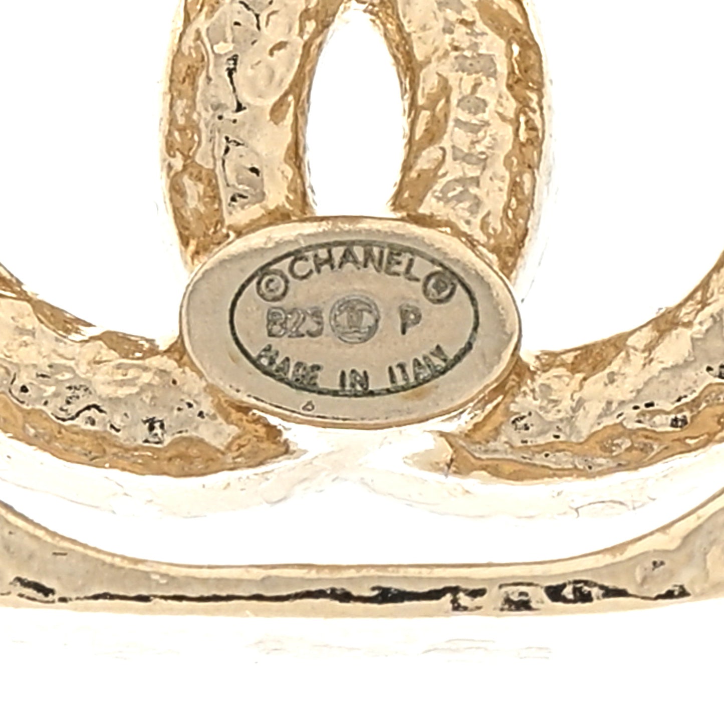 Crystal Square CC Earrings Gold
