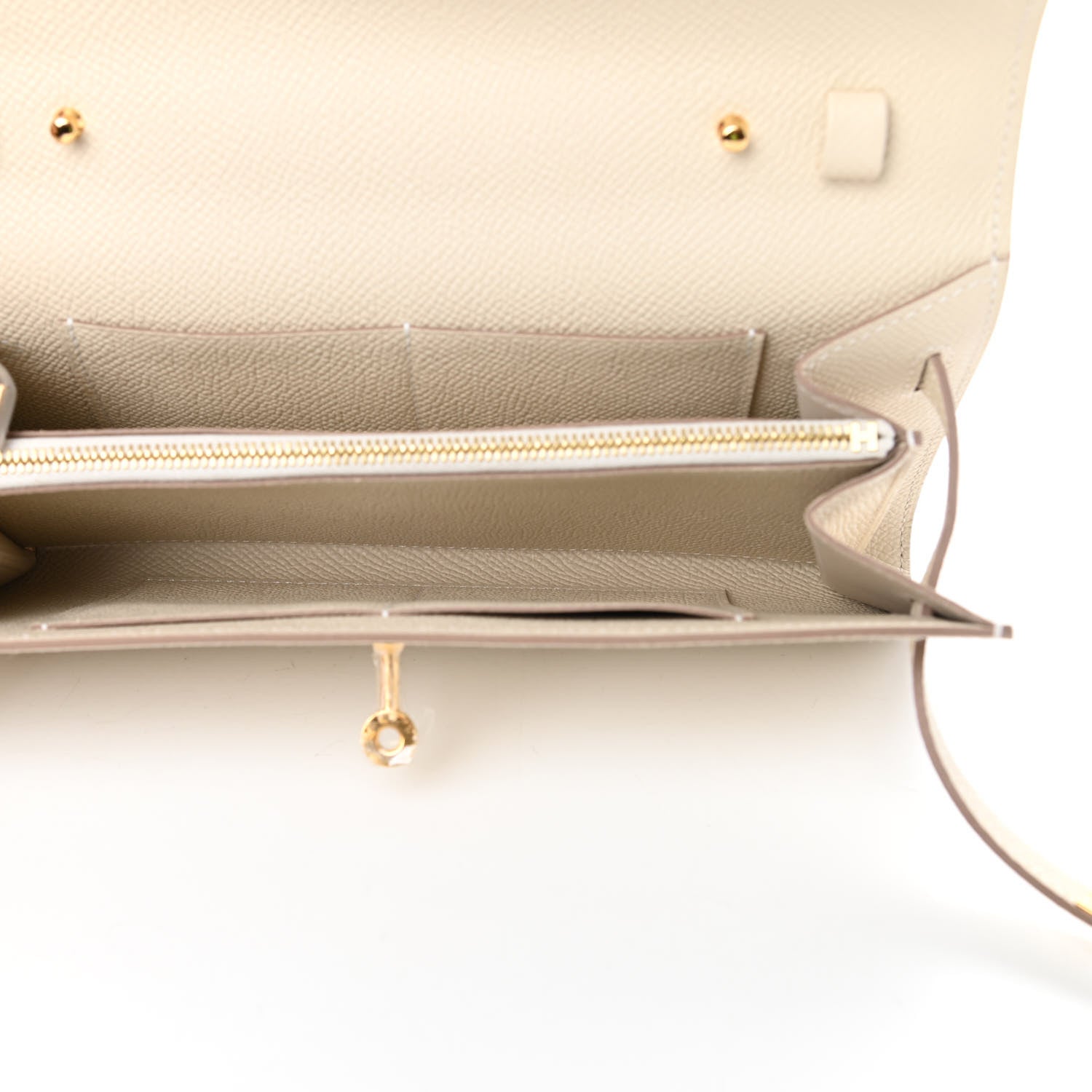 Hermes Epsom Kelly Wallet To Go Craie 5 of 11