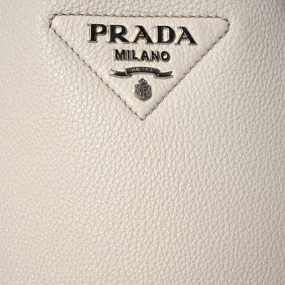 Prada Vitello Daino Soft Dynamique Hobo Talco Black 10 of 14