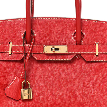 Hermes Epsom Candy Birkin 30 Rouge Casaque Bleu Thalassa 8 of 10