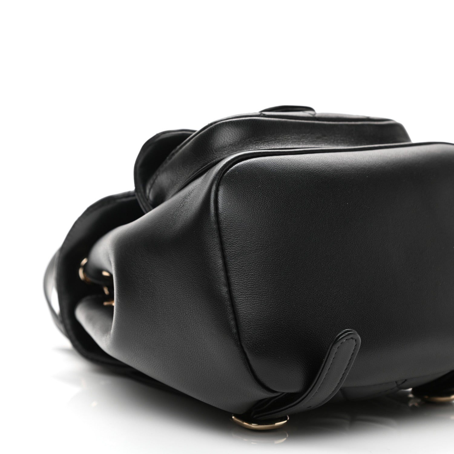 Chanel Lambskin Quilted Small Duma Drawstring Backpack Black 9 of 13