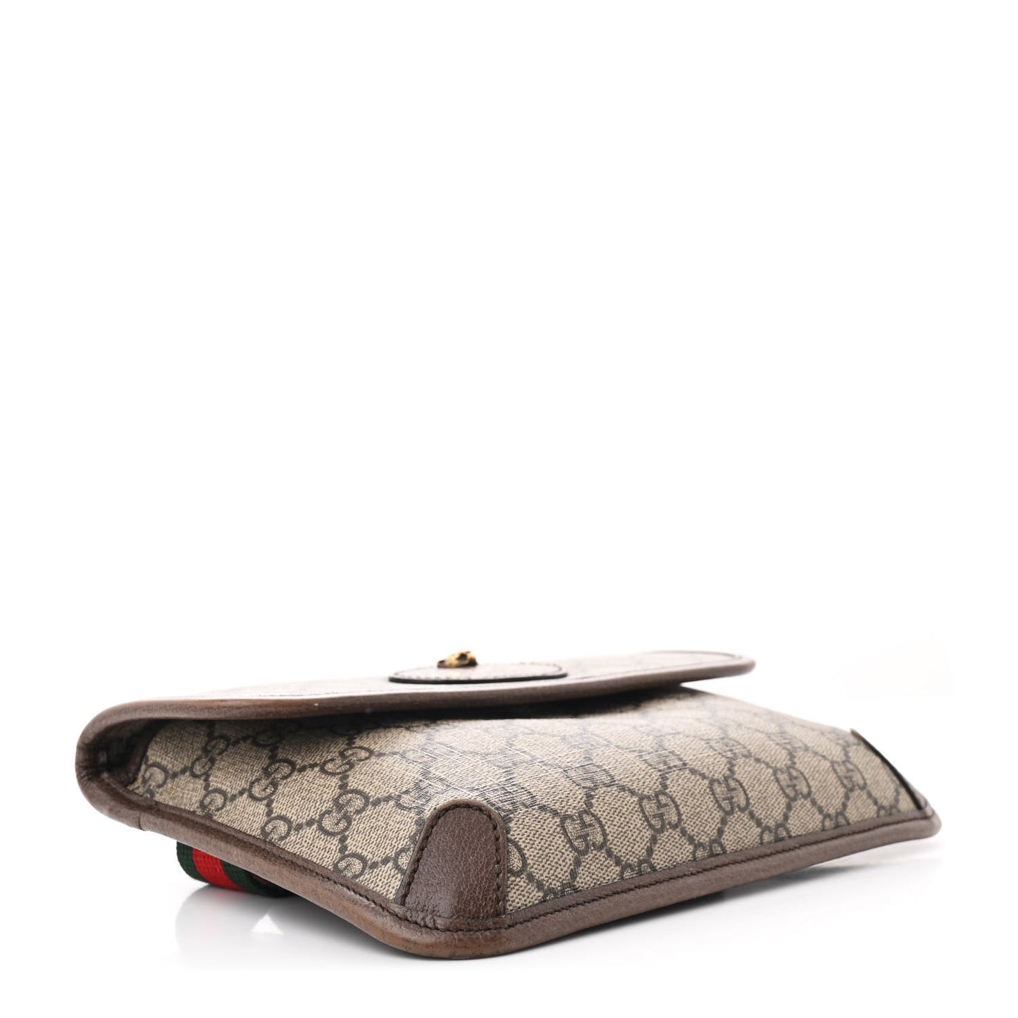 GG Supreme Monogram Neo Vintage Web Belt Bag Brown