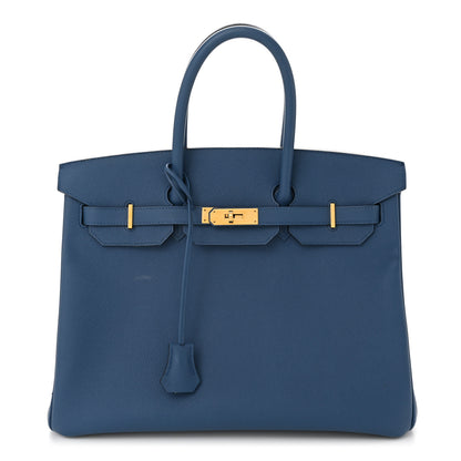 Hermes Epsom Birkin 35 Bleu Agate 2 of 25