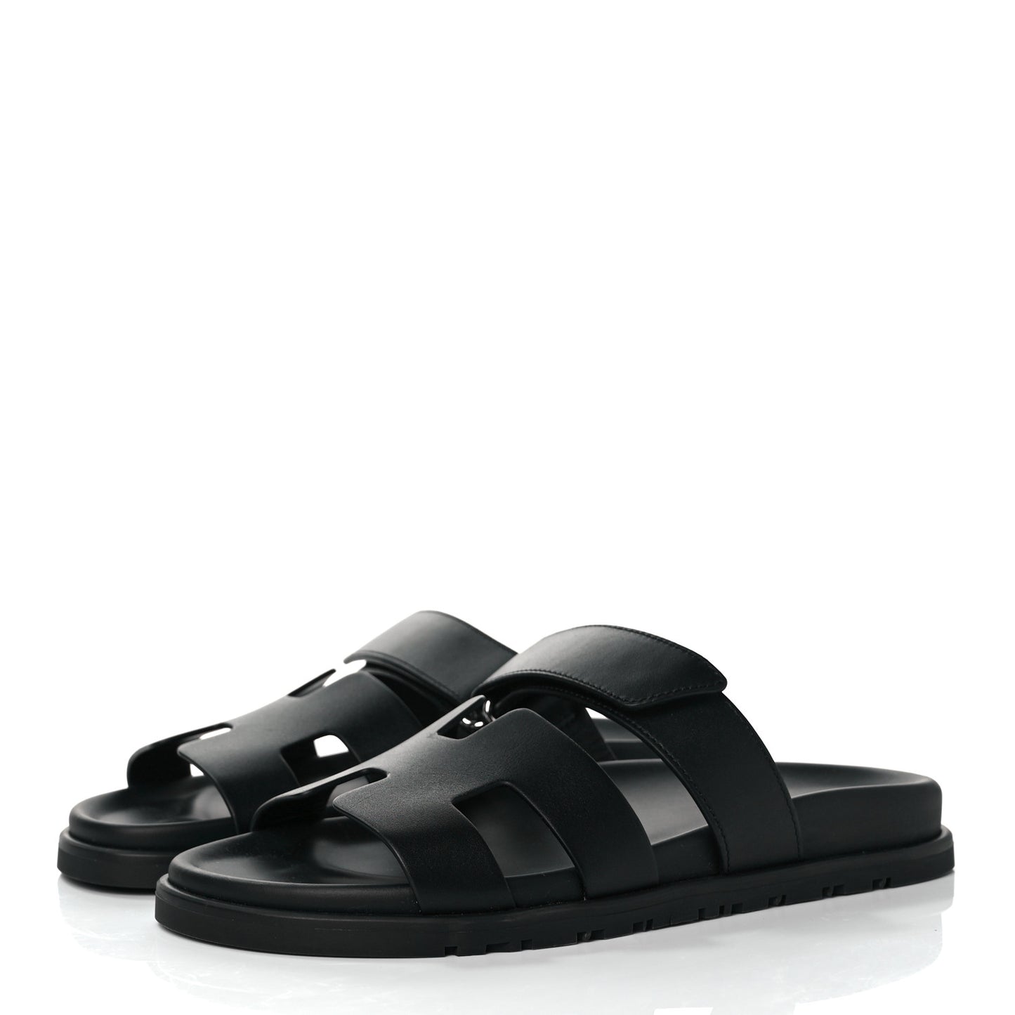 Calfskin Womens Chypre Sandals 38 Black