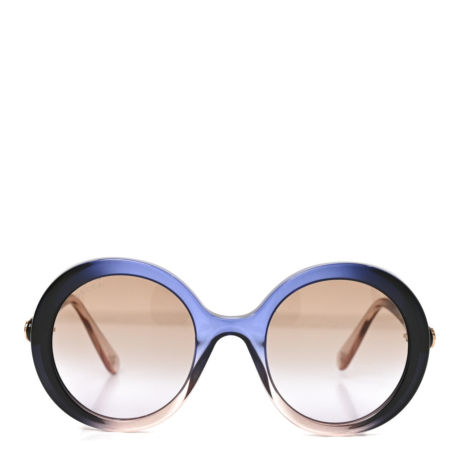 Gucci Round Sunglasses Blue Grey 2 of 7