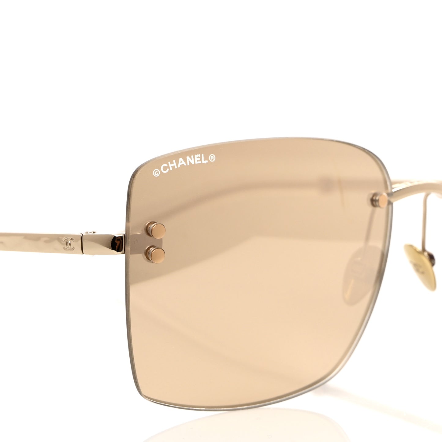 Metal Square Sunglasses 71309 Gold