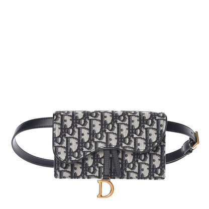 Christian Dior Oblique Saddle Belt Bag Blue 1 of 6