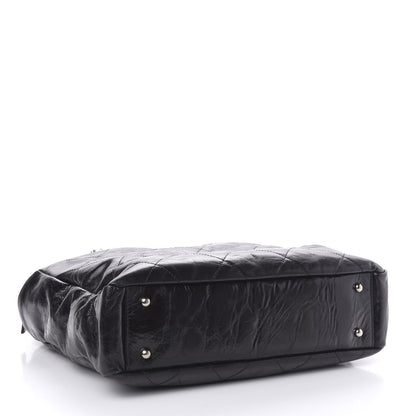 Chanel Glazed Calfskin Lambskin Portobello Tote Black 5 of 11