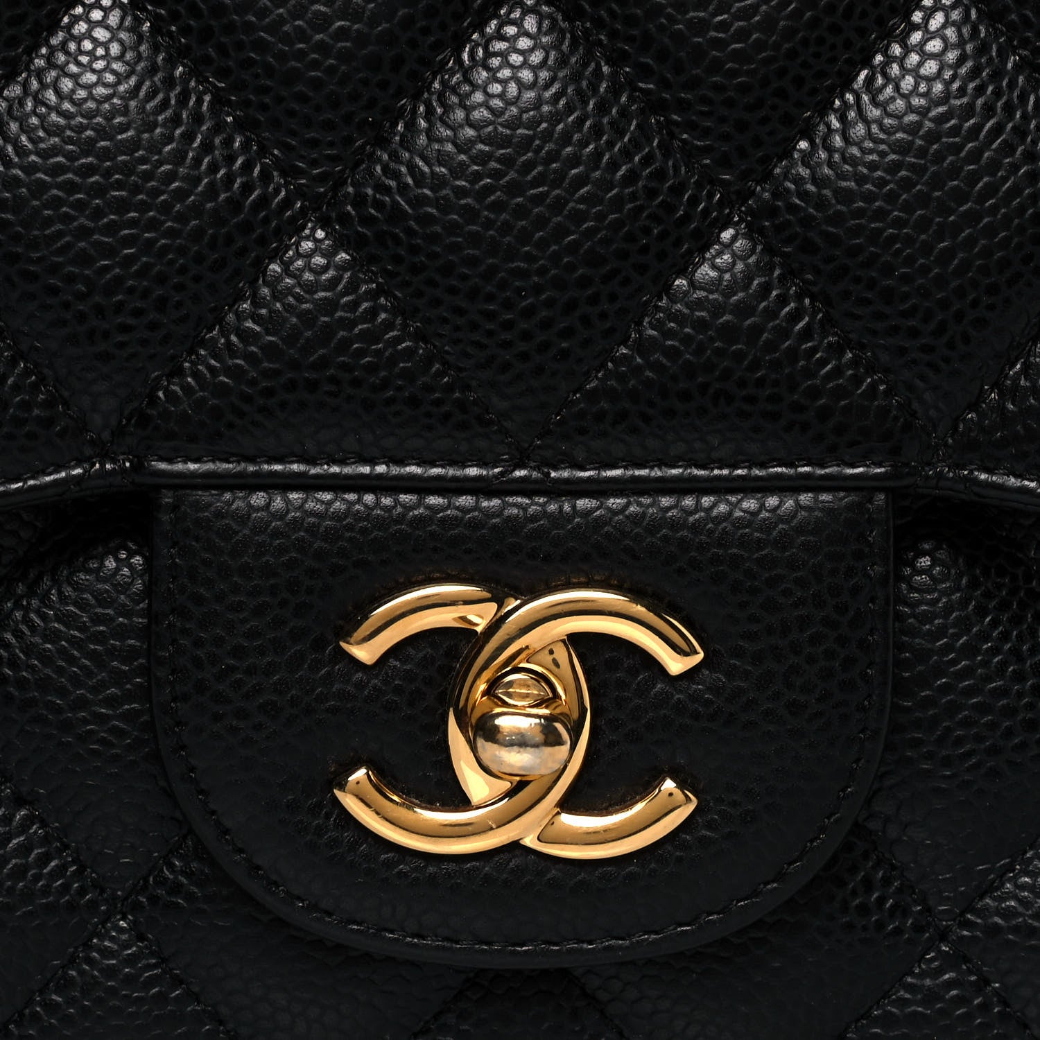 Chanel Caviar Quilted Jumbo Double Flap Black 8 of 11