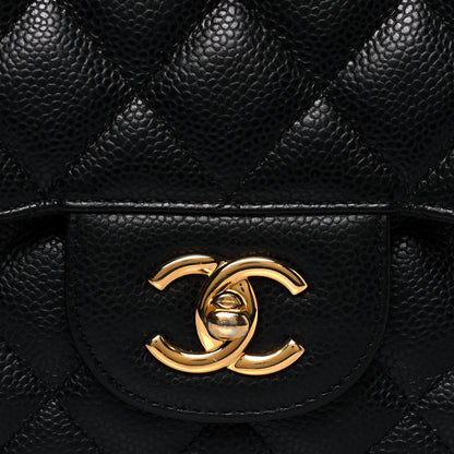 Chanel Caviar Quilted Jumbo Double Flap Black 8 of 11