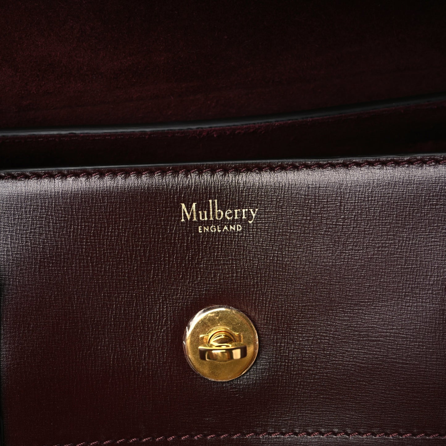 Smooth Calfskin New Bayswater Burgundy
