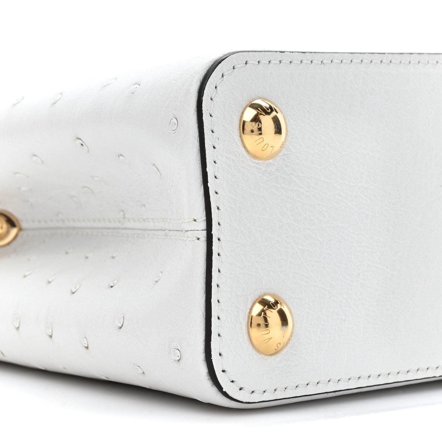 Ostrich Capucines BB White