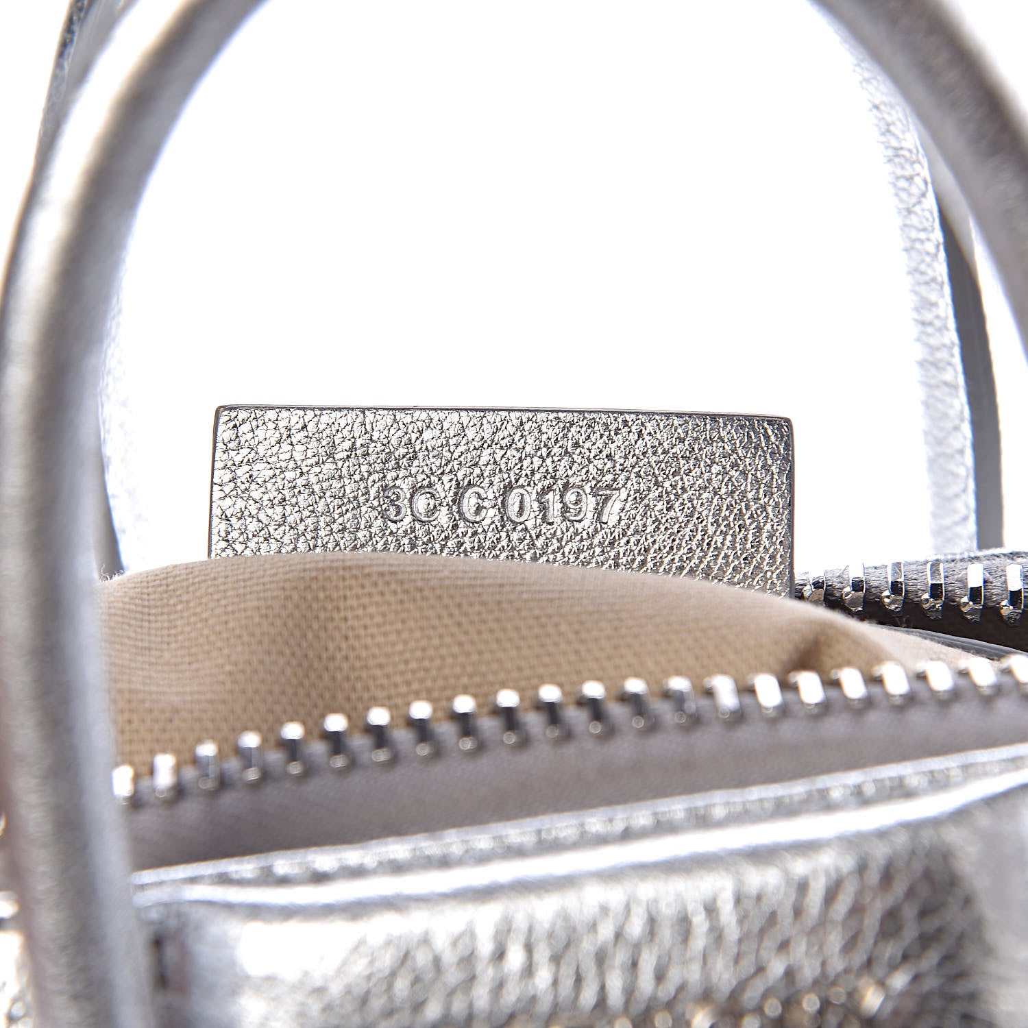 Givenchy Metallic Sugar Goatskin Mini Antigona Silver 7 of 11