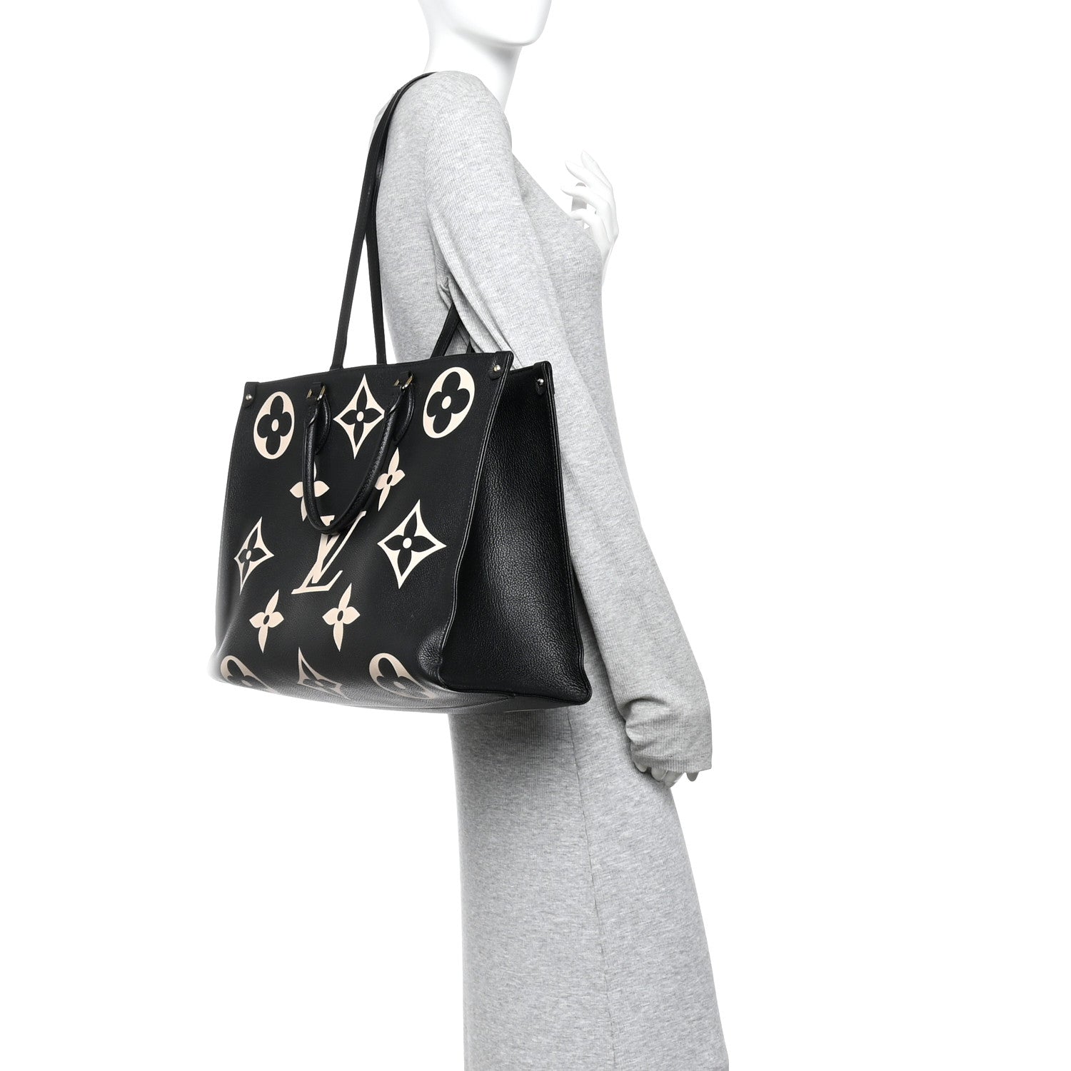 Louis Vuitton Empreinte Monogram Giant Onthego GM Black Beige 2 of 9