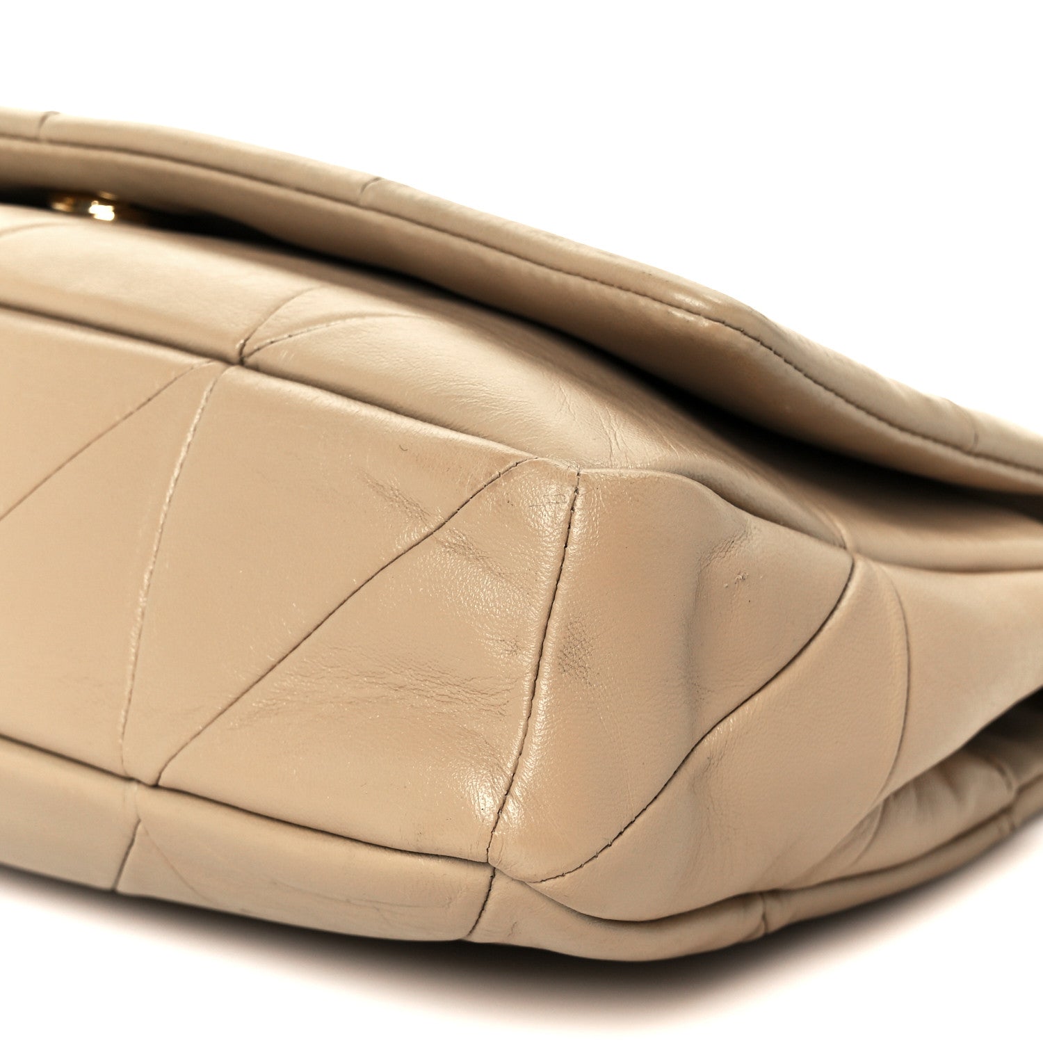 Saint Laurent Lambskin Patchwork Monogram Medium Jamie Beige 11 of 11