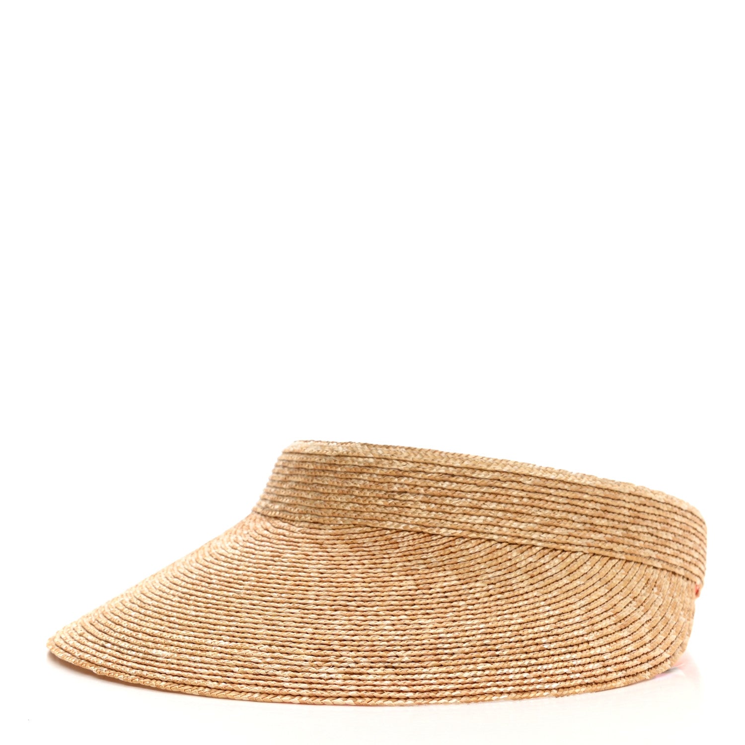 Hermes Straw Silk Etriers Andrea Visor M Natural Beige 1 of 7