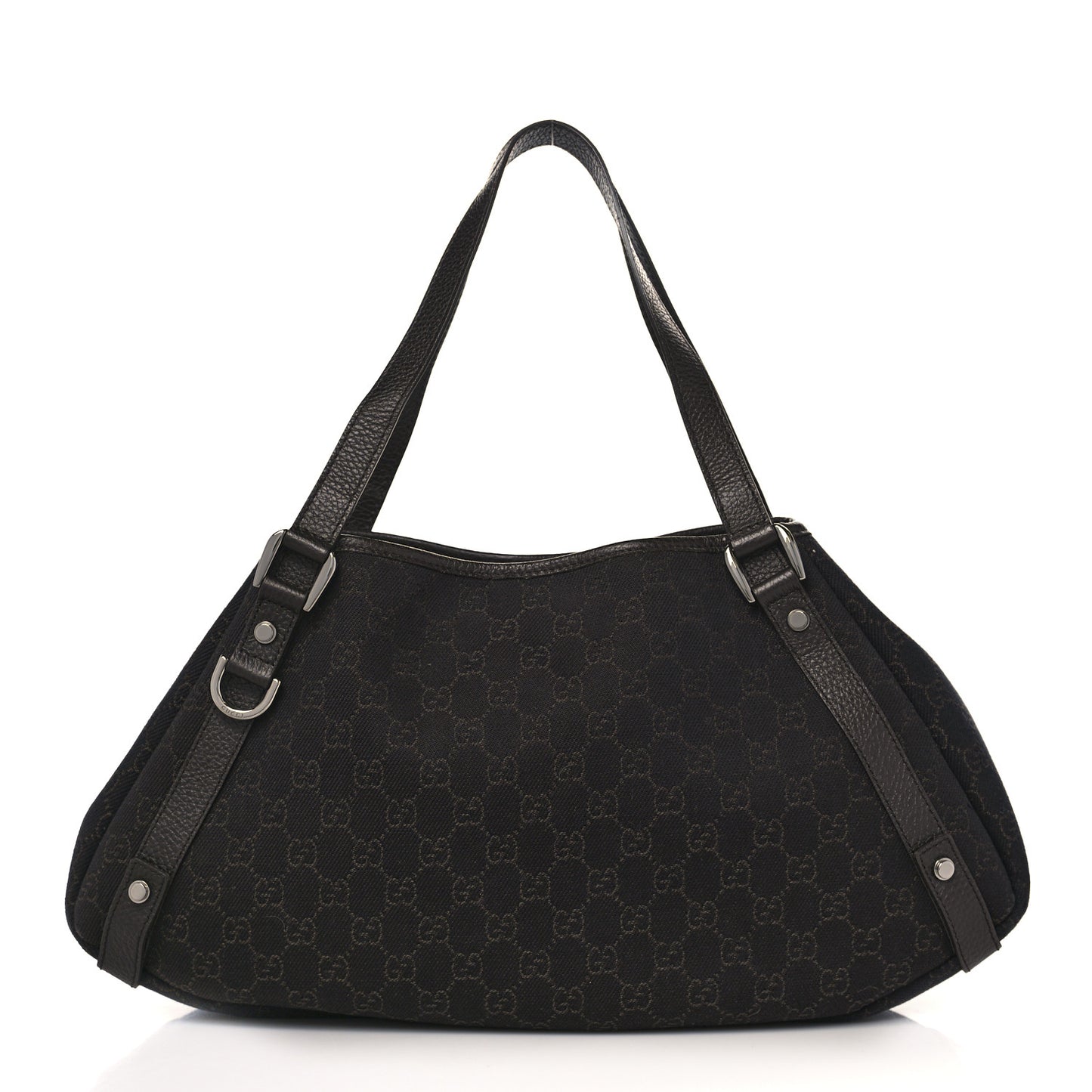 Monogram Medium Abbey Shoulder Bag Chocolate