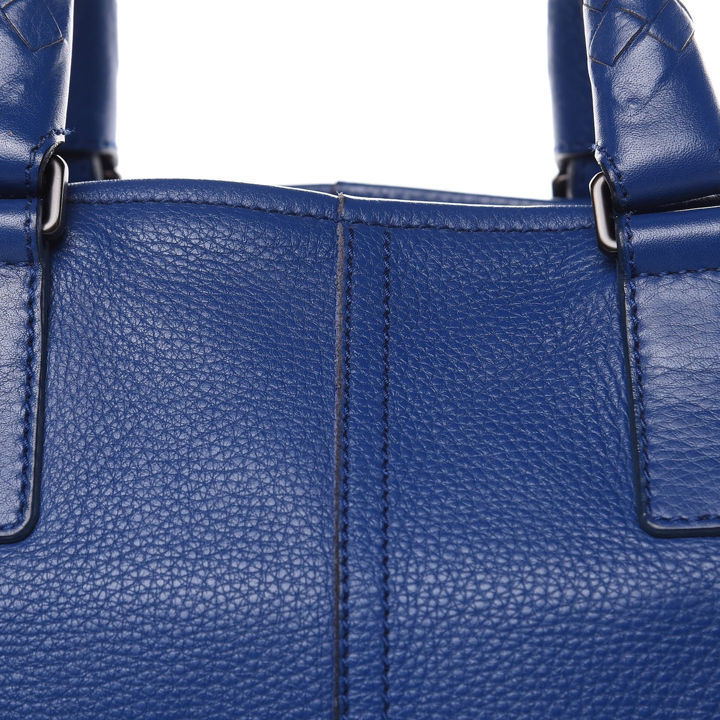 Cervo Deerskin Shopping Tote Cobalt