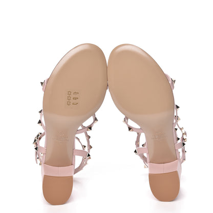 Valentino Garavani Calfskin Rockstud 60mm City Sandals 40 Water Rose 6 of 9