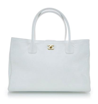 Chanel Caviar Cerf Executive Shopper Tote White 1 of 12