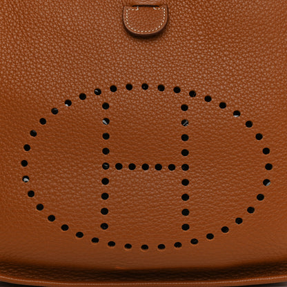 Hermes Taurillon Clemence Evelyne III GM Gold 8 of 13