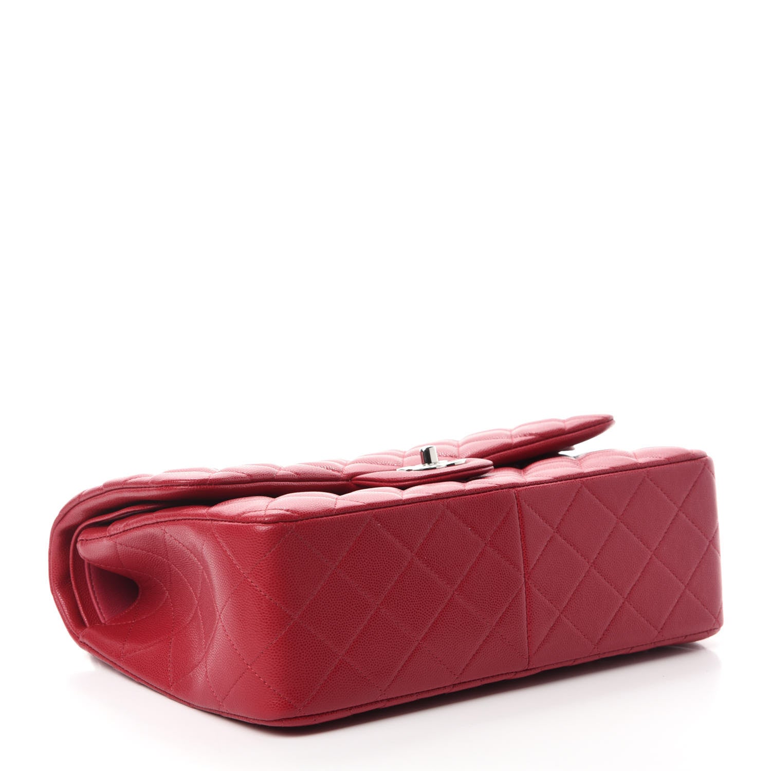 Chanel Caviar Quilted Jumbo Double Flap Red 4 of 15