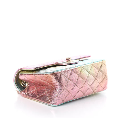 Chanel Metallic Goatskin Quilted Mini 2.55 Reissue Flap Multicolor 3 of 9