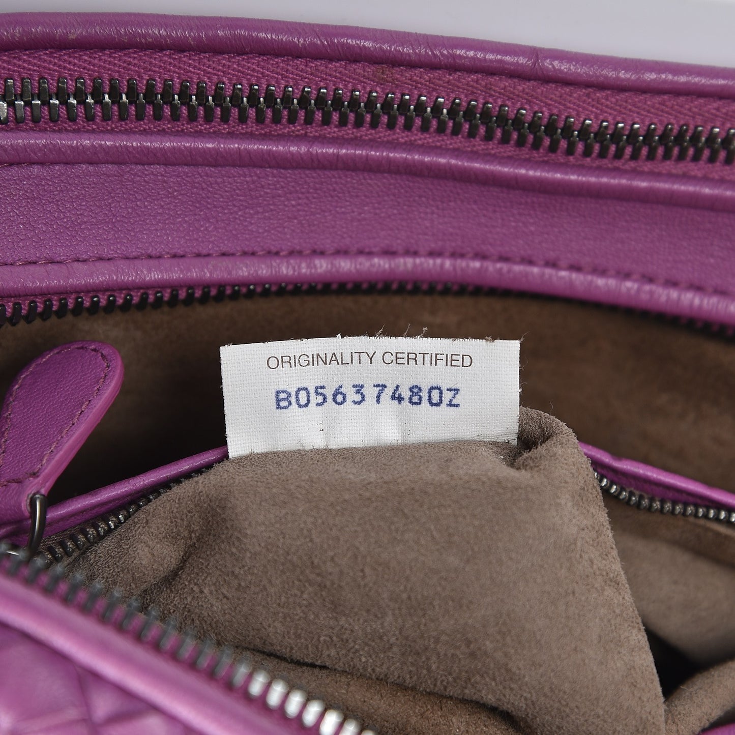 Nappa Intrecciato Pillow Crossbody Messenger Peony
