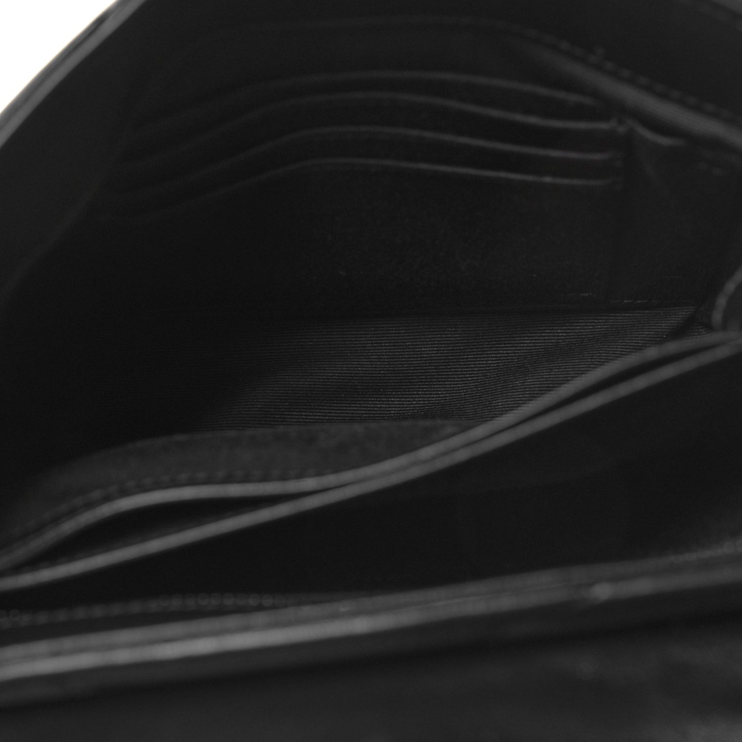 Calfskin Y Quilted Monogram Monochrome Toy Loulou Crossbody Bag Black