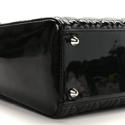 Christian Dior Patent Cannage Large Lady Dior Black 8 of 9