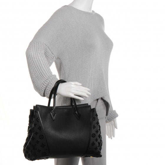 Louis Vuitton Veau Cachemire Tote W PM Black 2 of 7