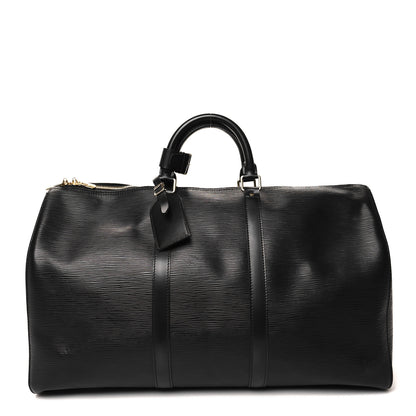 Louis Vuitton Epi Keepall 50 Black 1 of 10