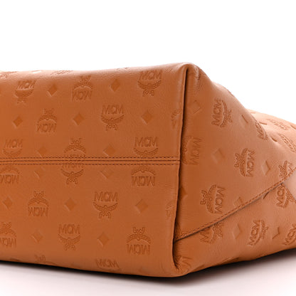 MCM Calfskin Ottomar Monogram Large Klara Hobo Cognac 10 of 10