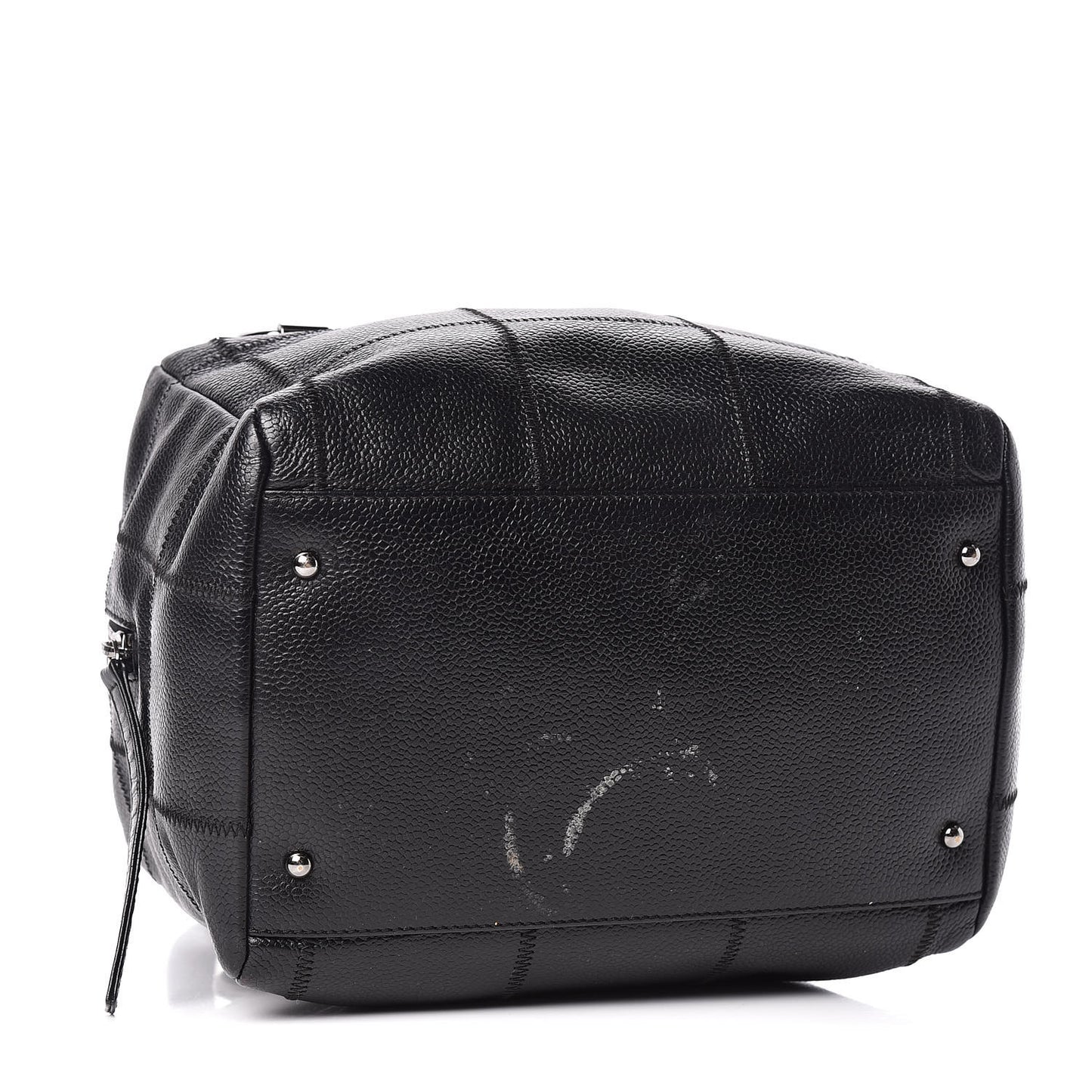 Caviar Square Stitched Bowler Black